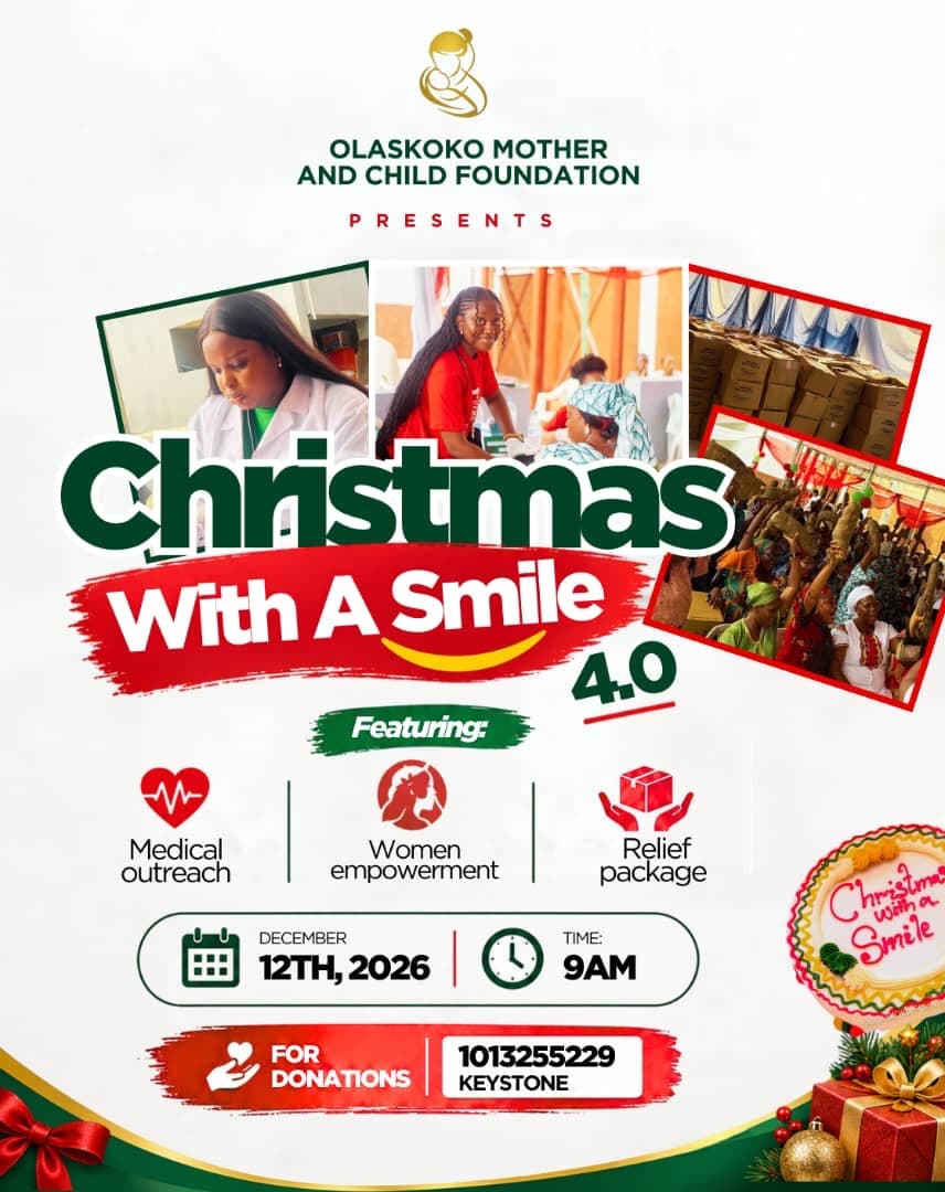 Flyer for Christmas With A Smile 4.0, 12 December 2026, 9am